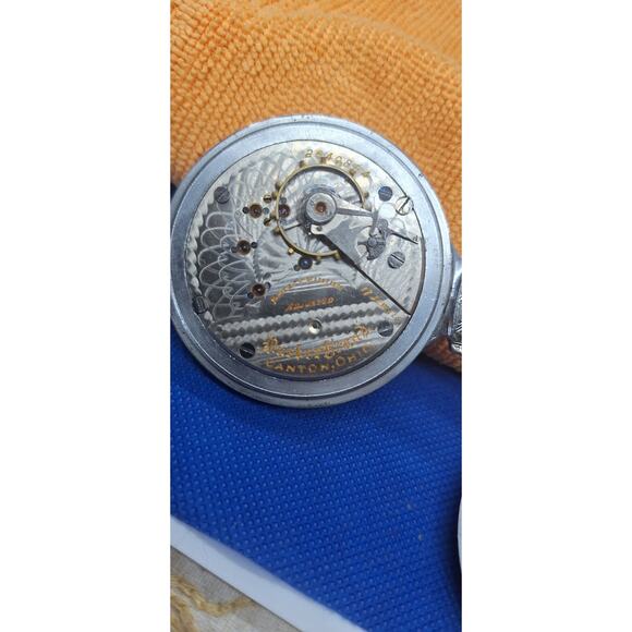 1908-1909 Hampden Watch Co. Size 16s 17 Jewel - Works Great! Estate Find - Picture 4 of 10